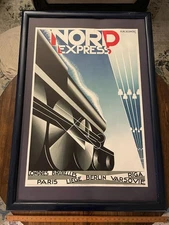Litho Reproduction Poster A.M. Cassandre Nord Express 1980 Henri Mouron