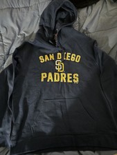 San Diego Padres Fanatics Blue Pullover Hoodie Men's Size 2XL MLB Baseball NWT