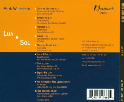 MARK WEINSTEIN - LUA E SOL NEW CD