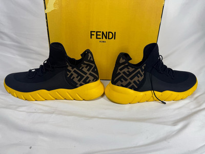 Fendi FF Motif Mesh High 'Black Yellow'  Fendi 10 US size 11(330554)