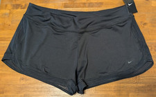 NIKE SWIM BOTTOM SHORTS BOARDSHORT - Women's XL Black NWT 50