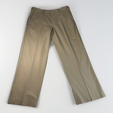 Vintage Orvis Men's 36x29 Khaki Beige Dress Pants Flat Front Comfort Waist Nice!