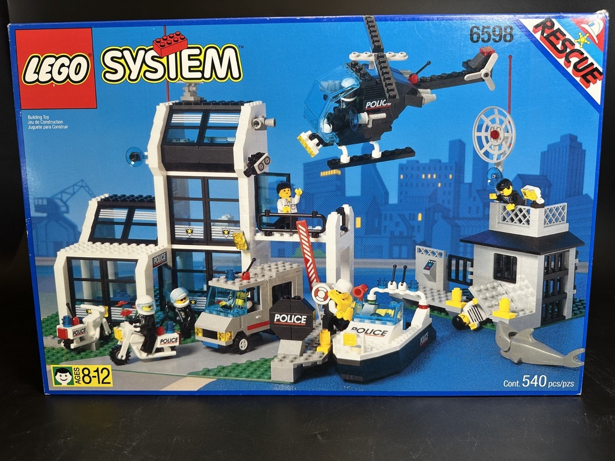 Naked City ボックスセット LEGO 6598 Classic Town Police Metro PD Station NEW Set in Sealed