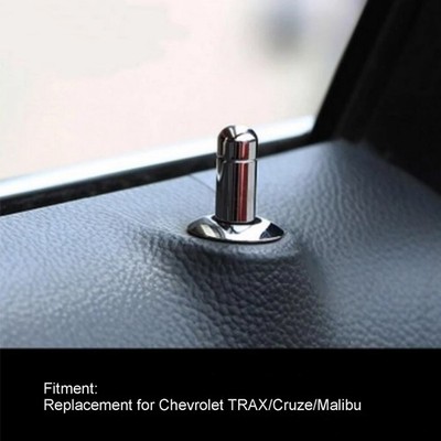 RASTKY Chrome Door Lock Pin Trim Professional Design Durable Replacement Ea XDXG