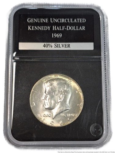 PCS 1969 D Denver Kennedy Half Dollar 50C Uncirculated U.S. Coin