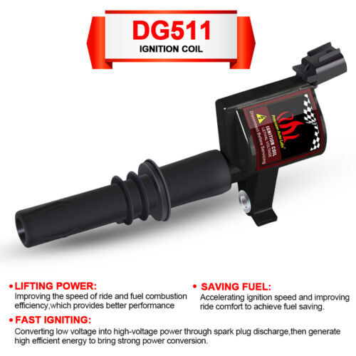 Paquete de 8 bobinas de encendido de alto rendimiento para Ford F150 V8 2004-2010 5,4 L DG511 3V - Imagen 8 de 10