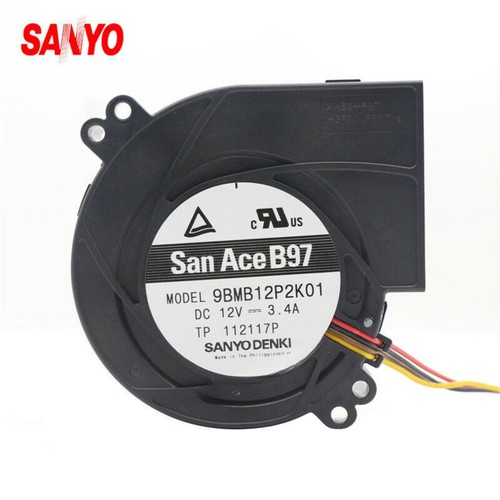 SANYO Denki 9BMB12P2K01 SanAce Blower Fan 12V 3.4A 56.8CFM 97*95*33MM Axial Fan - Imagen 2 de 4
