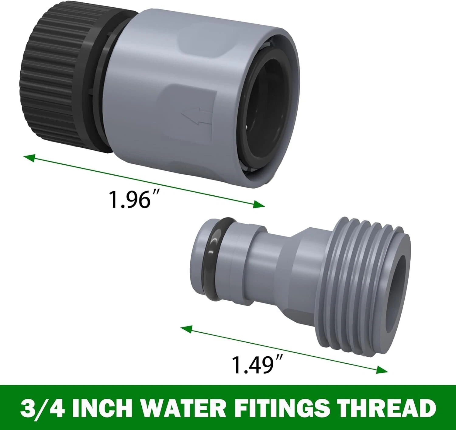 Melnor Garden Hose Quick Connect Adapter and End Connector - Thumbnail 5