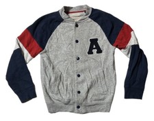 Preowned- H M Button Front Varsity Jacket Boys Size 8-10