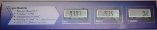 iGaging digital de marcado electrónico + mortero + medidor divisor / calibrador pantalla grande - Imagen 6 de 7