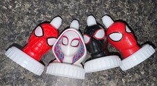Spiderman Set Of 4 Good 2 Grow Tops Ghostie Spin Spiderman