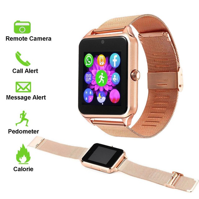 Unlocked Smart Watch Bluetooth Phone Mate for Android Samsung S8 S9 Note 9 8 HTC for sale online