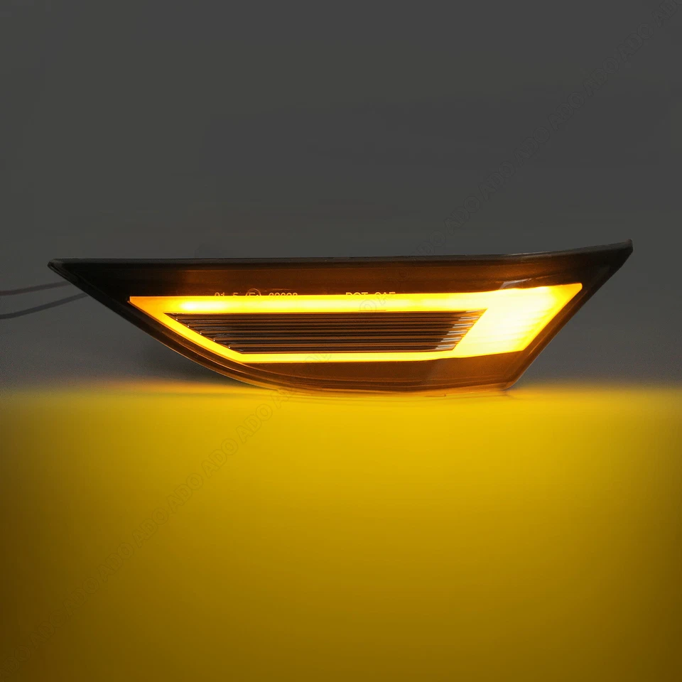 2x For Porsche 911 991 Boxster Cayman 981 718 LED Side Turn Signal Indicator Black - Image 2 of 4