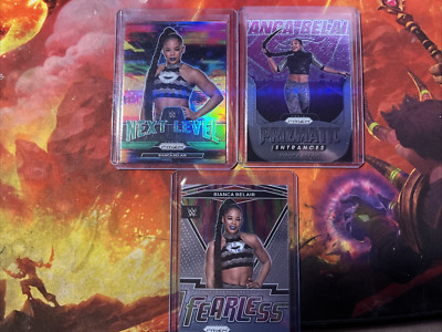 3 CARD LOT OF 2022/2024 BIANCA BELAIR  WWE Panini Prizm