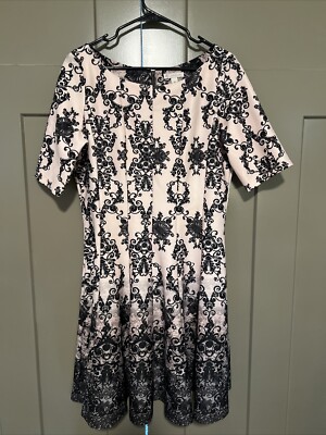 dress barn fit and flare White Mark Women's Tweed Fit & Flare Dress, Black