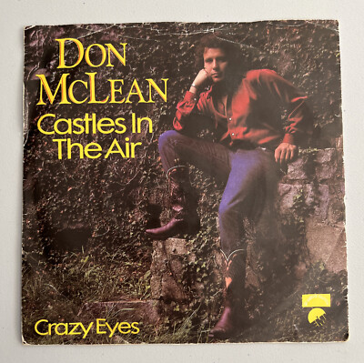 DON McLEAN Castles In The Air b/w Crazy Eyes 7'' 45rpm UK Picture Sleeve VG/EX