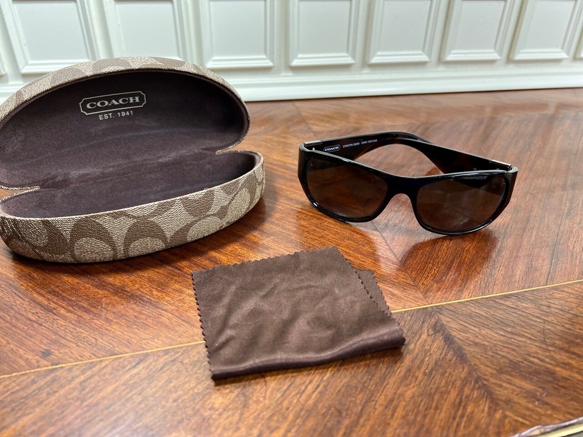 Brand New Coach Stanton Sunglasses in Dark Tortoise - Free  display picture 1
