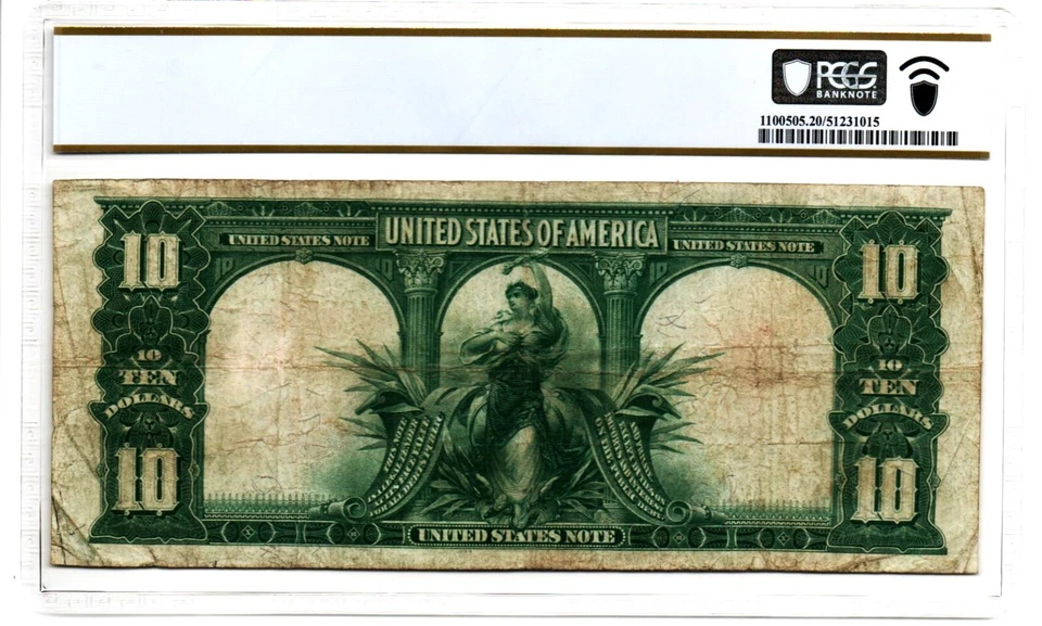 Fr. 119 1901 Legal Tender Note Parker / Burke PCGS Banknote Very Fine 20 - Image 2 of 2