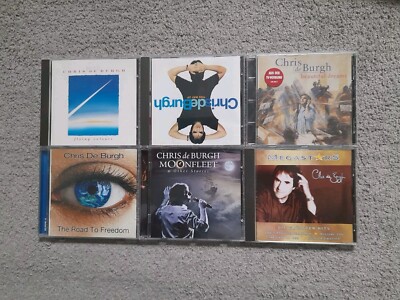 CHRIS DE BURGH, 6 CD-Alben 1988-2010. Moonfleet, Road To Freedom, This Way Up...