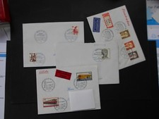 Berlin 1971/2 EF/MiF vier Belege echt gelaufen und mit ESST  (t52)