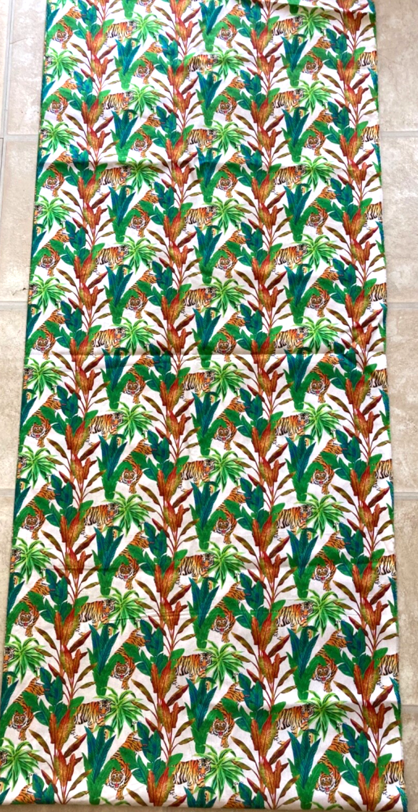 Joanne Lightweight Cotton Fabric Tiger Jungle Print New Quilt Craft 107x44 Inches
