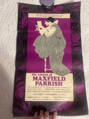 Vtg The Return of Maxwell Parrish Poster 1967 Los Angeles