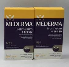 2 Boxes Mederma Scar Cream 0.7 oz Sunscreen SPF 30. Exp 01/26