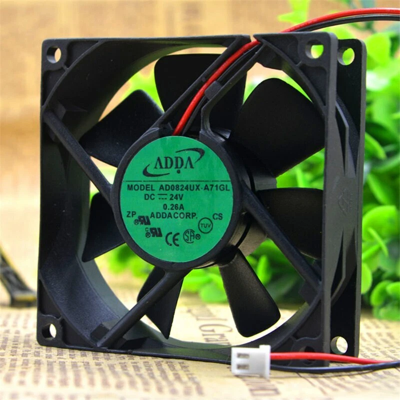 ADDA  AD0824UX-A71GL 8025 8CM 24V 0.09A 2-wire inverter fan - Image 2 of 3