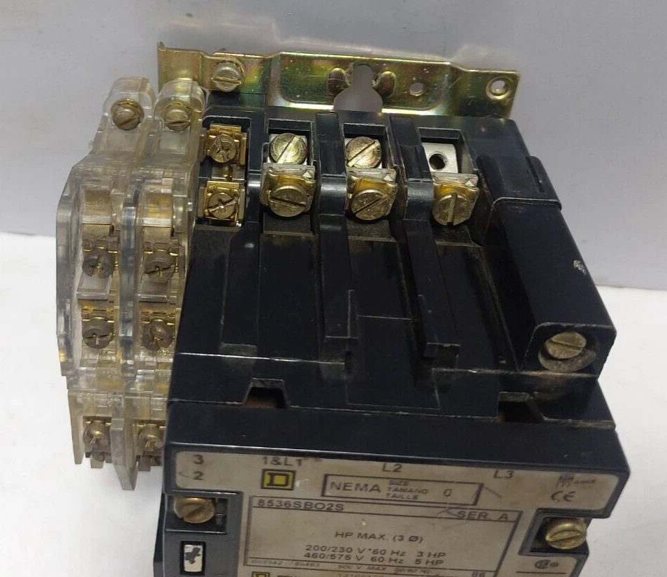 Square D 8536SBO2S Motor Starter Ser.A NEMA Size 0 31041-400-42 - Immagine 3 di 4