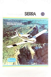 BEECHCRAFT SIERRA Brochure Vintage 6 Pages USA Gift New Old Stock 1973 Rare Gift