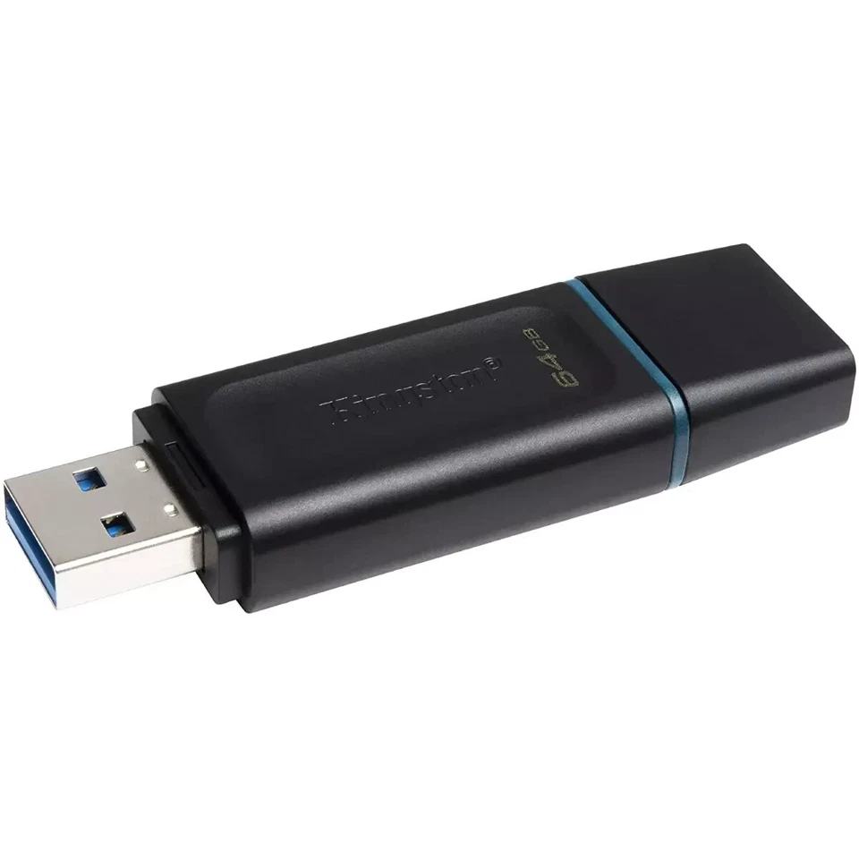 Kingston Pendrive 64GB Exodia Originale Penna Memoria USB 3.2 Chiavetta USB Nero - Immagine 3 di 3