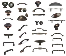 Oil Rubbed Bronze Knobs Pulls Kitchen Cabinet Handles Hardware Closet Vanity