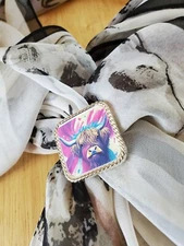 SLIDE Scarf Wild Rag Scarves Slide highland cow gift, bandana slide, western 