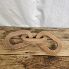 Wooden Chain Decor Interlocked Wodden Chain Centerpiece