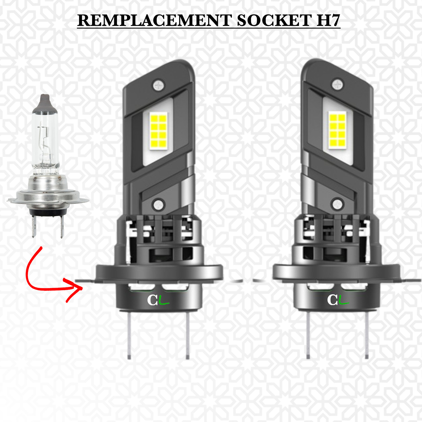 Kit ampoule LED Volkswagen Scirocco pack blanc pur pour éclairage auto - 2