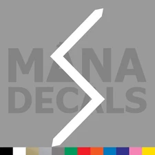 Sowilo Rune Vinyl Die Cut Decal Sticker - Norse Viking Sun Health Honor Victory