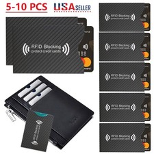 10PCS RFID Block Cover Credit Card Protector Protects Your Wallet From Theft New