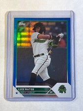 2023 Topps Pro Debut Blue Foil SP #ed /150 - Luis Matos #PD-114 (RC) Giants