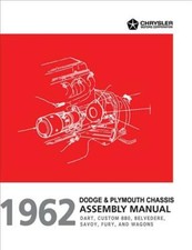 1962 Plymouth Chassis And Engine Assembly Manual Plymouth Fury Belvedere Savoy