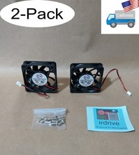Lot 2:HongSheng 60mm 2pin 12V 0.18A Replacement Internal Power Supply Cooler Fan