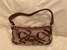 Sophia Caperelli Riviera Top Zip Bag In Natural Monogram
