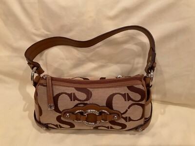 Sophia Caperelli Riviera Top Zip Bag in Natural Monogram