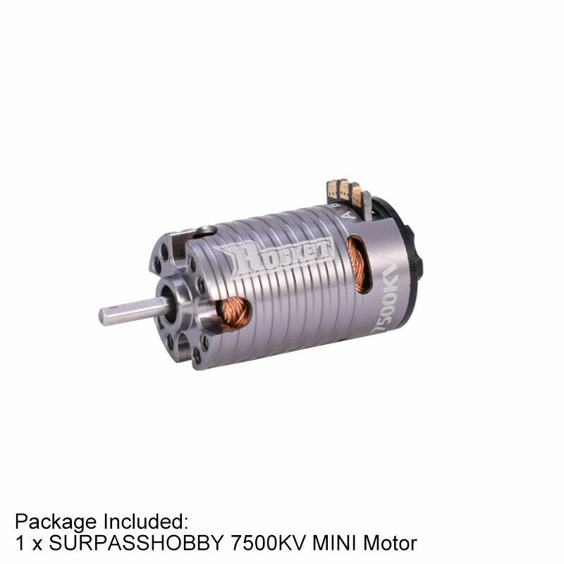 Motor sin escobillas Rocket MINI 1410 3500KV 5500KV 7500KV para coche de radiocontrol 1/24 1/28 1/32