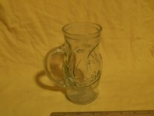 Frostie Root Beer ~ Elf Mascot Embossed Glass Mug ~ Retro USA Soda Pop Promo