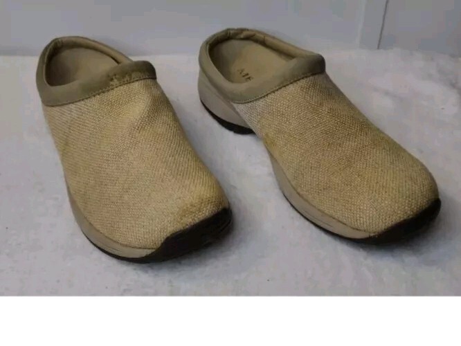 Merrell MOC Tan Air Cushion Performance Comfort Mules Scarpe Canapa Donna 9 5