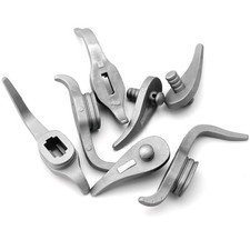 1 Pair DIY Stainless Steel Knife Finger Guard Bolster Handle Knives Making Tool