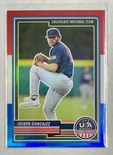 2023 Panini USA Baseball Stars and Stripes Joseph Gonzalez RWB Prizm #68