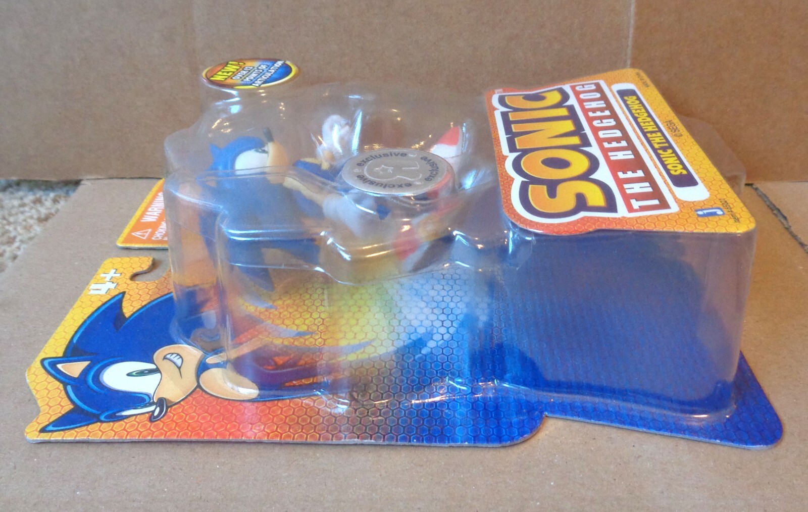 MOC JAZWARES TOYS R US TRU EXCLUSIVE SONIC THE HEDGEHOG ARTICULATED 3" FIGURE