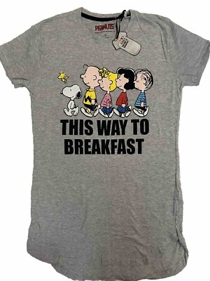 Primark Peanuts Snoopy Nightie Nightshirt UK 6-8 BNWT UK