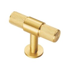 Carlisle Brass Cabinet Handle KNURLED T BAR Kitchen Cupboard Drawer Door Pull